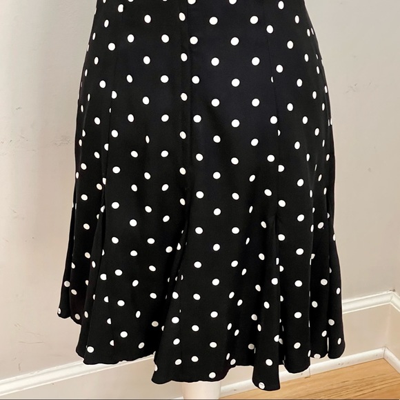 Roberta Fit and Flare B&W Polka Dot Dress, sz 5/6 - Picture 10 of 13